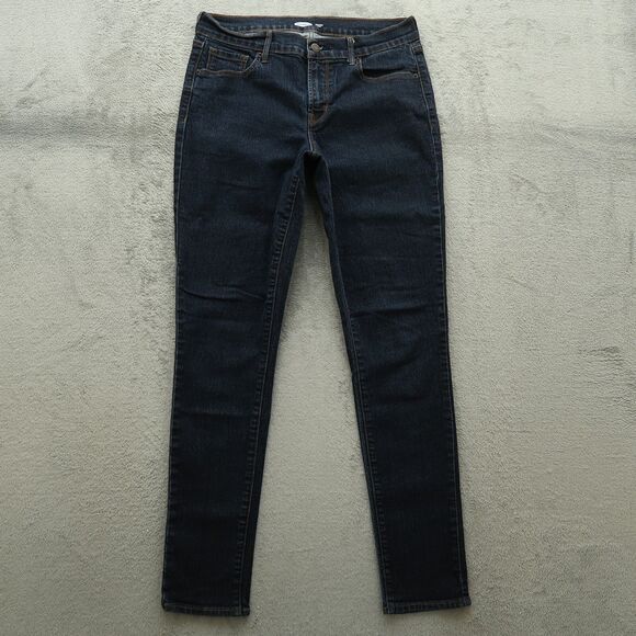 Old Navy Jeans Women's Size 10 Long Blue Mid-Rise Original Skinny 31" Inseam - Picture 1 of 16